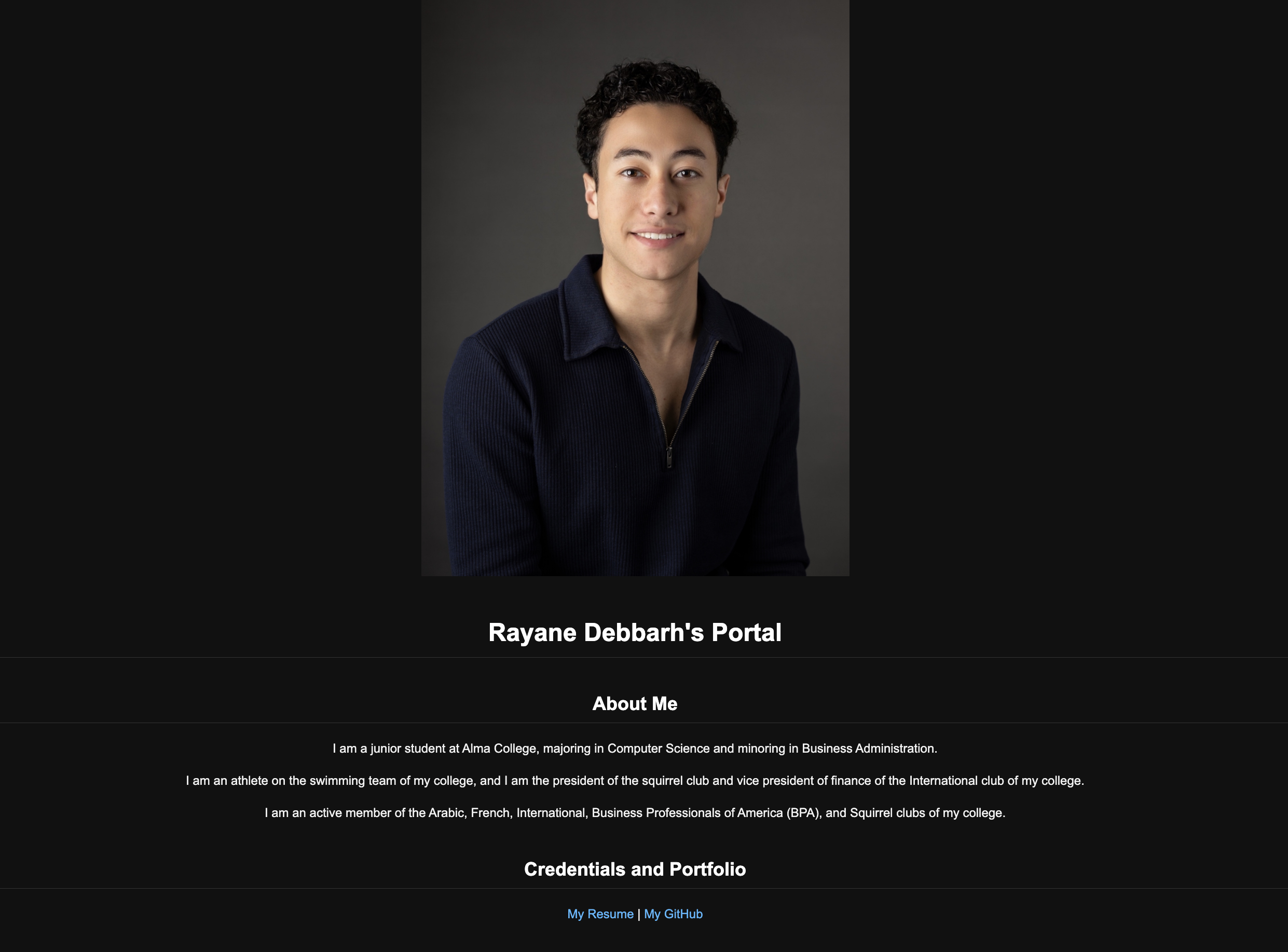 Personal Portfolio Website
